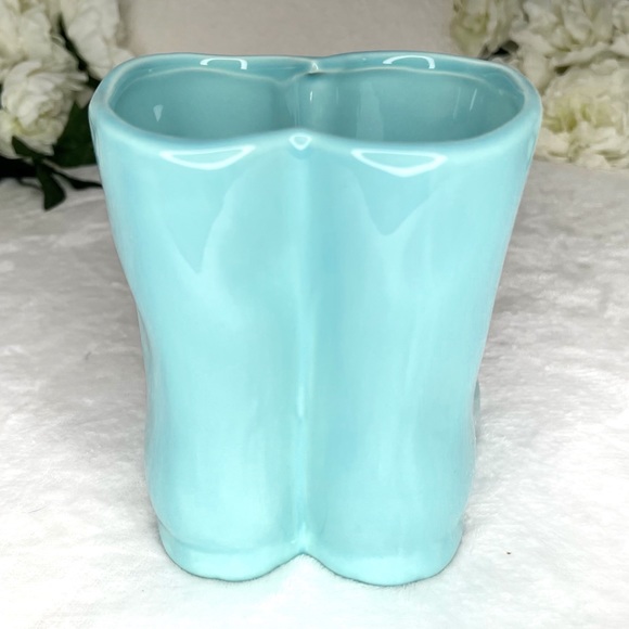 ❌SOLD❌ Rae Dunn NWT FRESH HERBS Rain Boots Planter Aqua Blue Green 6” Planter - Picture 12 of 16